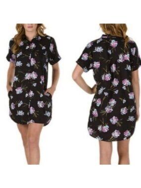VANS Floral Shirt Dress